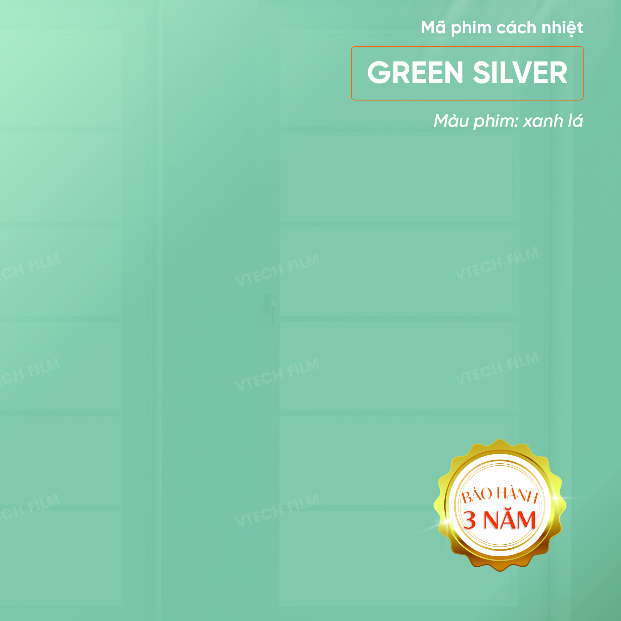 PHIM CÁCH NHIỆT NANO CERAMIC VTECHFILM GREEN SILVER - Image 2